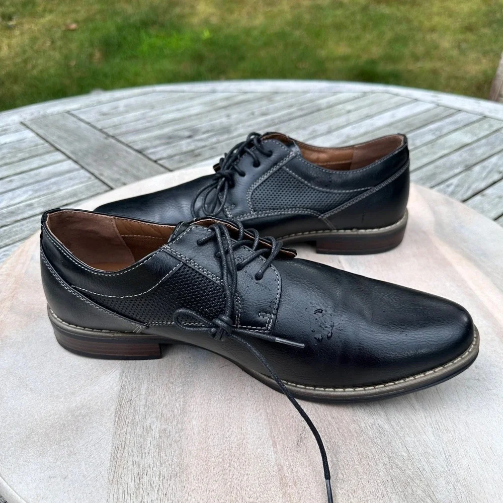 Sonoma Goods For Life Mens Jack Black Derby Dress Shoes Black Size 10.5